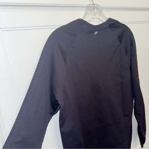 New! Fabletics Sync Seamless Long-Sleeve Top Black XLarge Yoga Minimalist - Picture 11 of 12